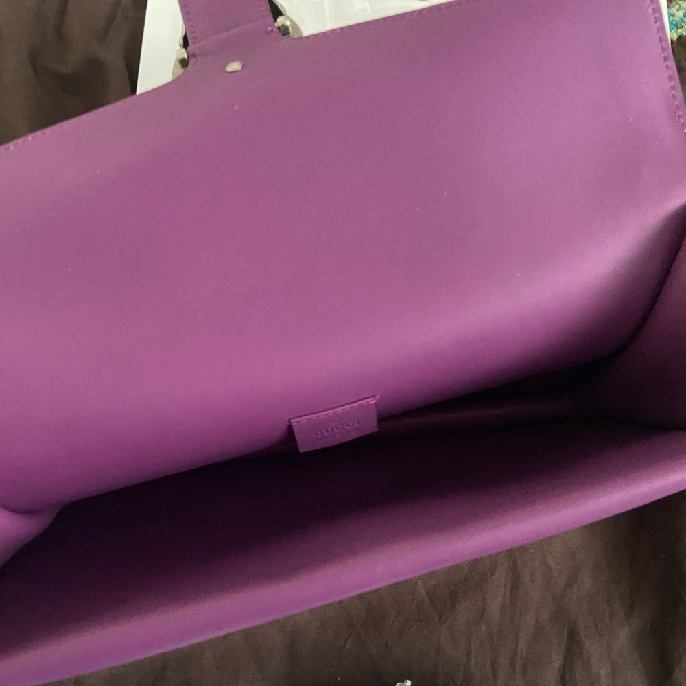 ❌SOLD❌GUCCI DIONYSUS suede leather RARE XL clutch - Picture 8 of 9